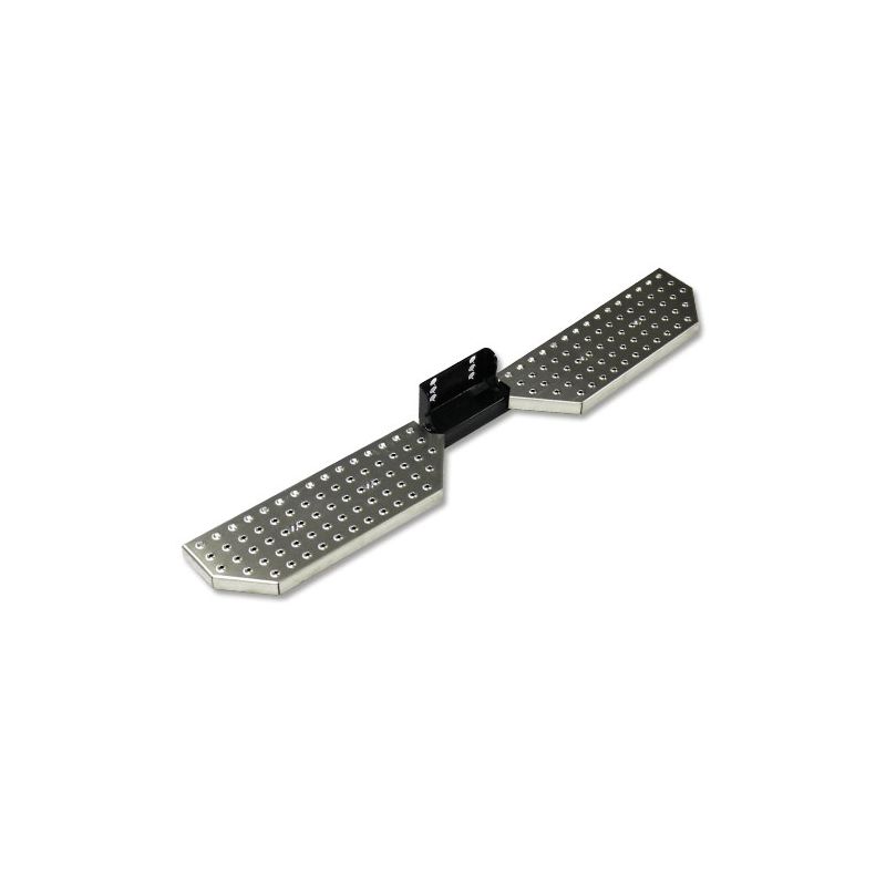 Matt steel side step for van with tow bar mounted on the side