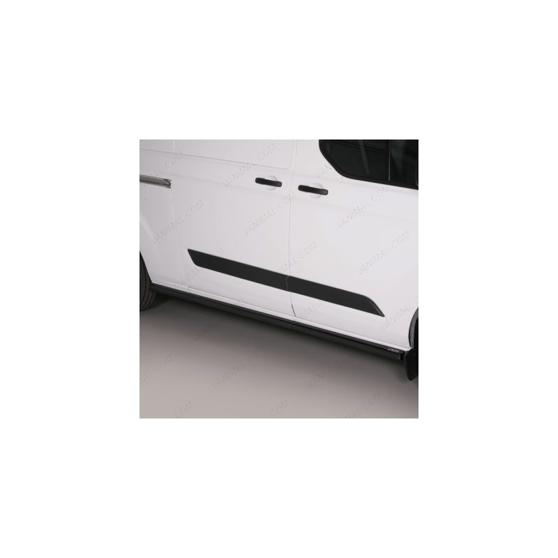 Oval sidebars in Black steel with friction coating - Set of 2. - T&Uuml;V Certified